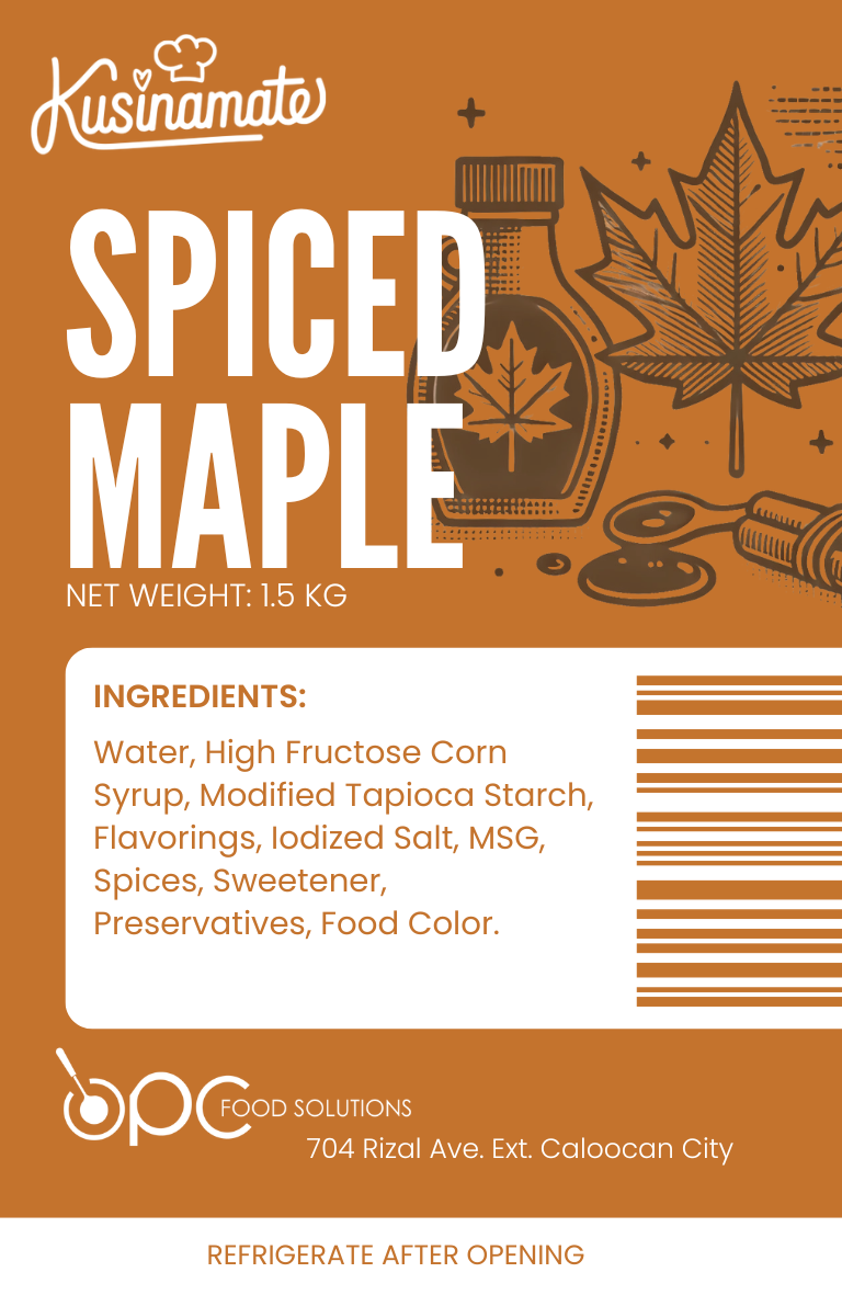 Spiced Maple label