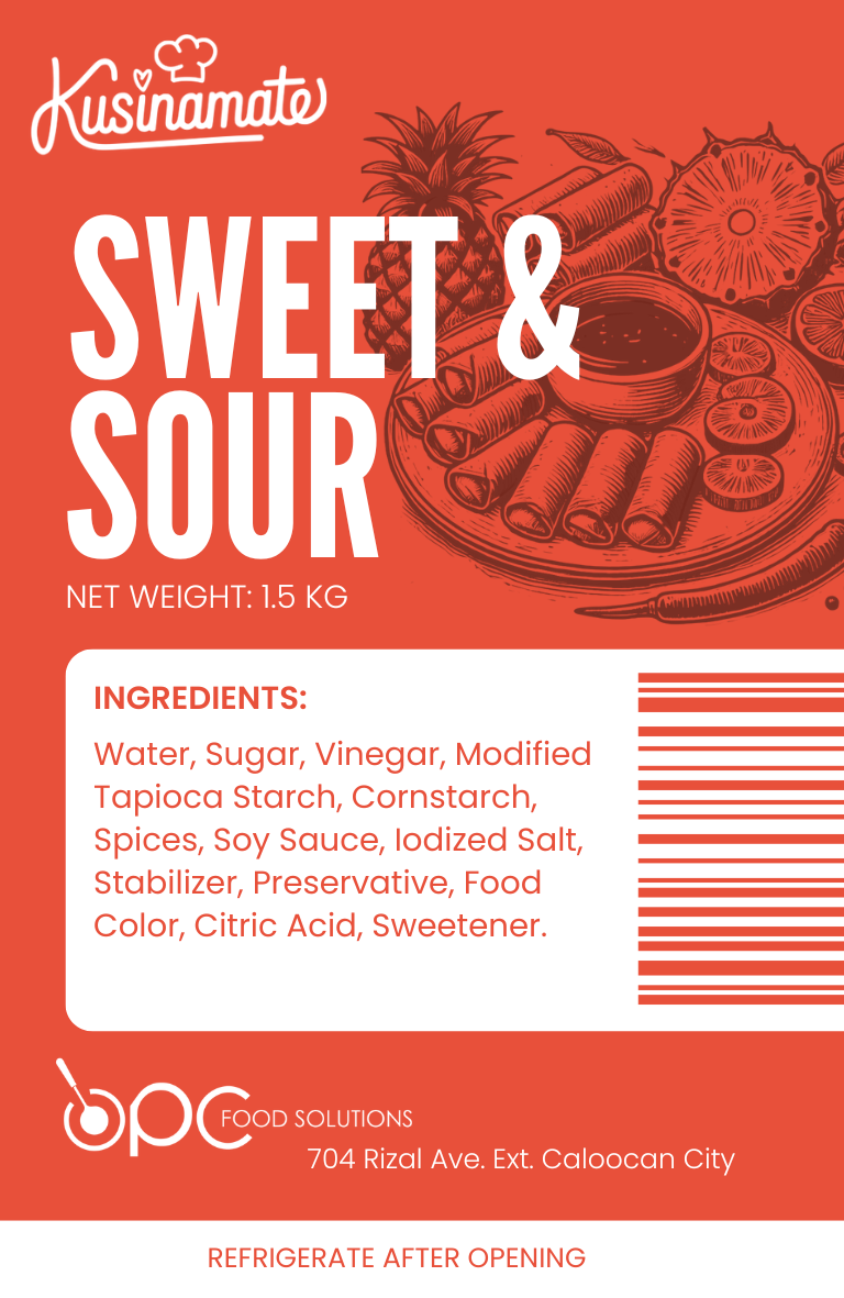 Sweet and Sour label